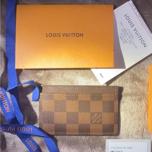 ‼️ SOLD ‼️ Louis Vuitton 🤎 DAMIER EBENE Card Holder 💳 - Picture 5 of 8